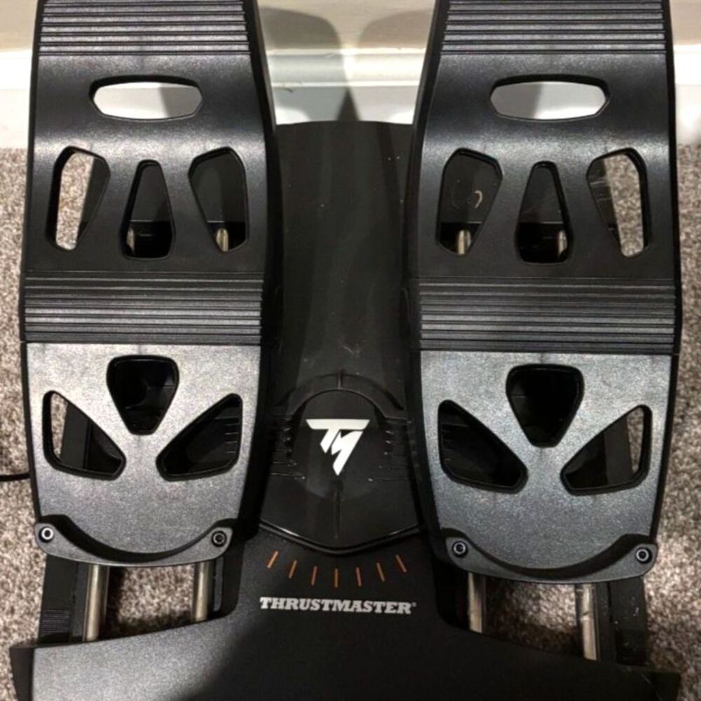 Thrustmaster TFRP Flight Rudder Pedals – Realistic Flight Simulator Controls